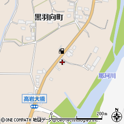 栃木県大田原市黒羽向町1145-1周辺の地図