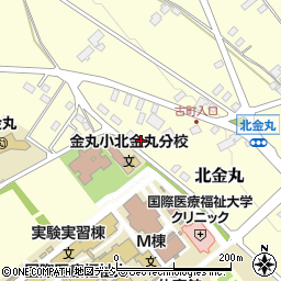 栃木県大田原市北金丸1856-4周辺の地図