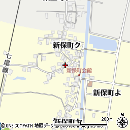 石川県羽咋市新保町ケ周辺の地図