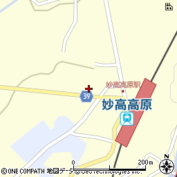 妙高高原・バスターミナル周辺の地図