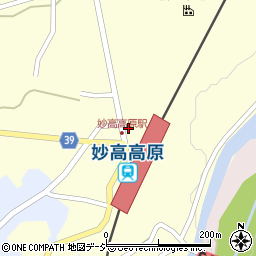 新潟県妙高市田口309周辺の地図