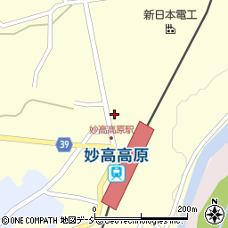 新潟県妙高市田口288周辺の地図