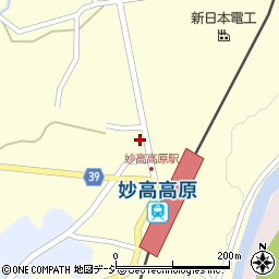 新潟県妙高市田口291周辺の地図