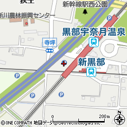 黒部市営新幹線駅第１駐車場周辺の地図