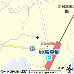 新潟県妙高市田口219周辺の地図