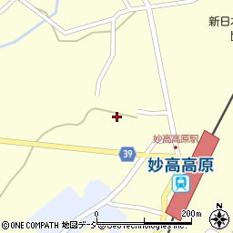 新潟県妙高市田口232周辺の地図