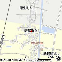 石川県羽咋市新保町ク周辺の地図