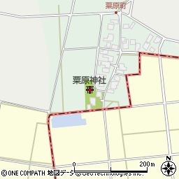 粟原神社周辺の地図