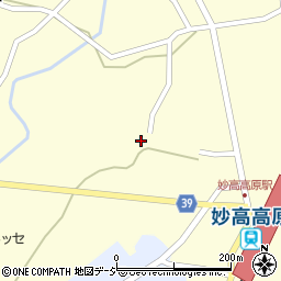 新潟県妙高市田口112周辺の地図