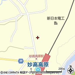 新潟県妙高市田口272周辺の地図