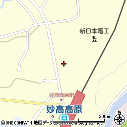 新潟県妙高市田口272周辺の地図