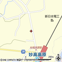 新潟県妙高市田口284周辺の地図