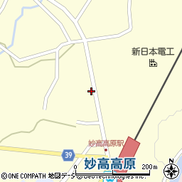 新潟県妙高市田口286周辺の地図
