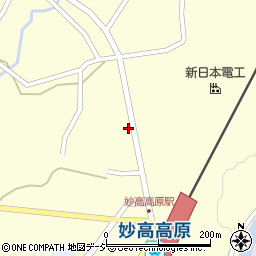 新潟県妙高市田口286周辺の地図