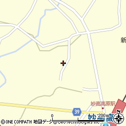 新潟県妙高市田口105周辺の地図