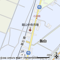 飯山中央市場周辺の地図