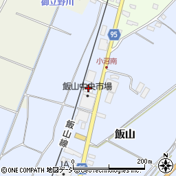 飯山中央市場株式会社　配送センター周辺の地図
