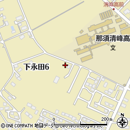 栃木県那須塩原市下永田6丁目1223周辺の地図