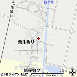 石川県羽咋市粟生町リ周辺の地図