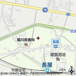富山県黒部市長屋周辺の地図