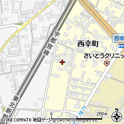 栃木県那須塩原市西幸町6-38周辺の地図