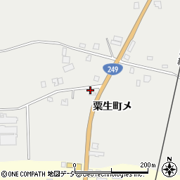 石川県羽咋市粟生町メ周辺の地図