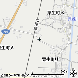 石川県羽咋市粟生町メ171周辺の地図