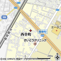 栃木県那須塩原市西幸町周辺の地図