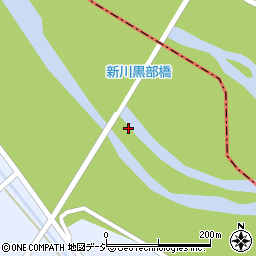 新川黒部橋周辺の地図