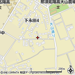 栃木県那須塩原市下永田4丁目1320周辺の地図