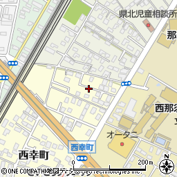 栃木県那須塩原市西幸町2周辺の地図