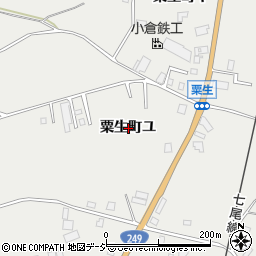 石川県羽咋市粟生町ユ周辺の地図
