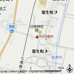 石川県羽咋市粟生町ヌ周辺の地図
