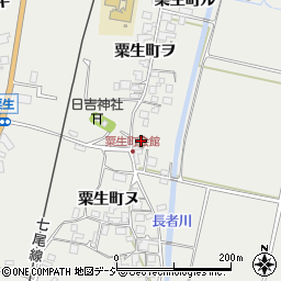 粟生町会館周辺の地図