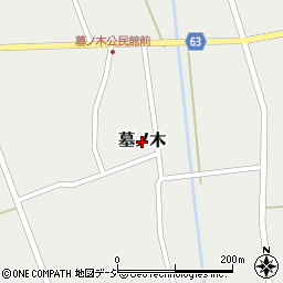 富山県入善町（下新川郡）墓ノ木周辺の地図