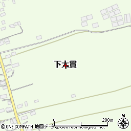 栃木県那須塩原市下大貫周辺の地図