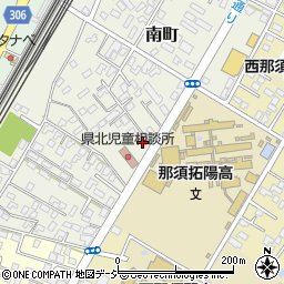 栃木県県北児童相談所周辺の地図