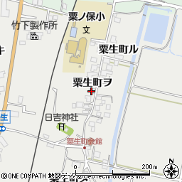 石川県羽咋市粟生町（ヲ）周辺の地図