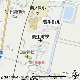 石川県羽咋市粟生町ヲ1周辺の地図