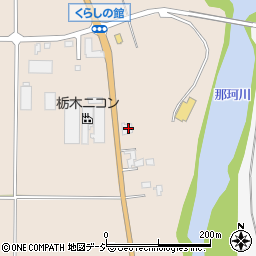 栃木県大田原市黒羽向町1380-1周辺の地図