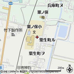 石川県羽咋市粟生町ヨ周辺の地図