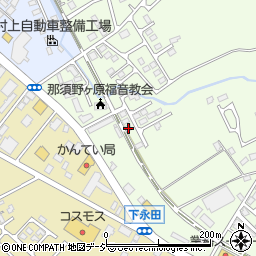 栃木県那須塩原市石林691-39周辺の地図