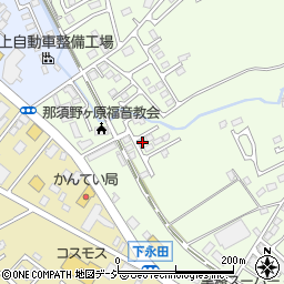 栃木県那須塩原市石林691周辺の地図