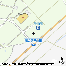 道の駅　花の駅千曲川周辺の地図