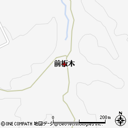 福島県塙町（東白川郡）片貝（前板木）周辺の地図