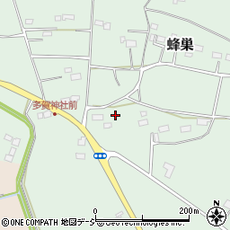 栃木県大田原市蜂巣457周辺の地図