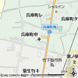 石川県羽咋市兵庫町申周辺の地図