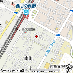栃木県那須塩原市南町1-13周辺の地図
