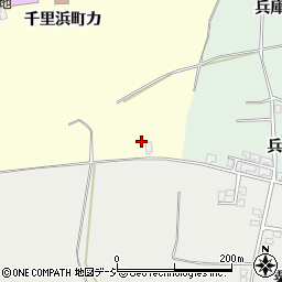 石川県羽咋市千里浜町カ1-2周辺の地図