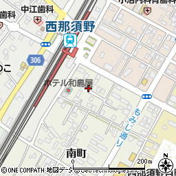 栃木県那須塩原市南町1周辺の地図